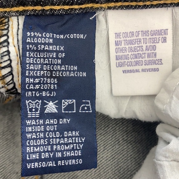 TH TOMMY JEANS Y2K Dark Wash Bootcut Stretchy Jeans 9 Retro Low Rise - Picture 11 of 13